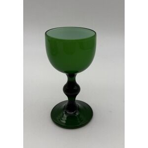 Carlo Moretti Cased Shot Cordial Liquor Glass 3.25" Emerald Green